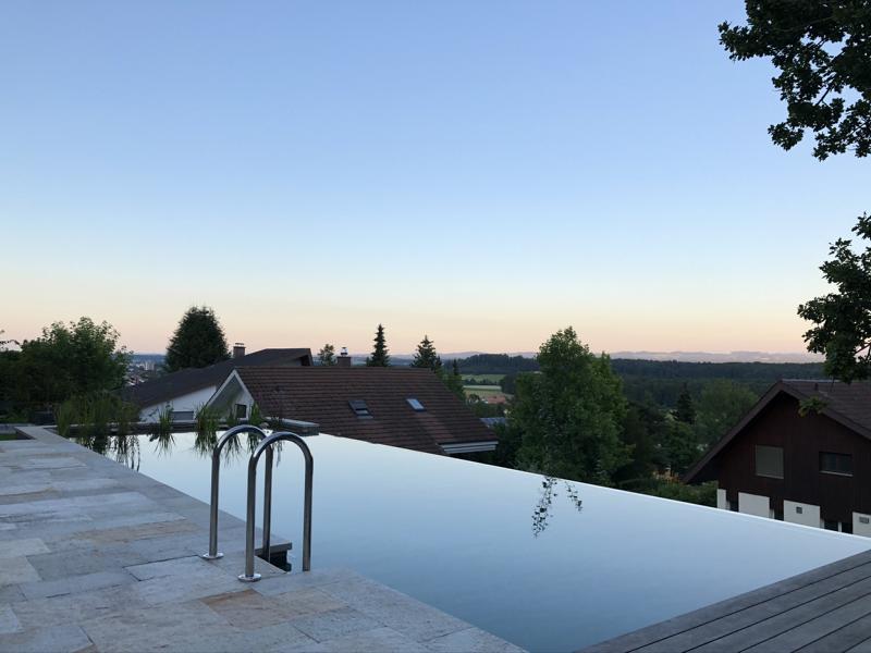 Naturpool Infinity Kante